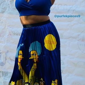 Bart Simpson Cartoon Character Skirt